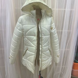 NWT White Puffer Jacket